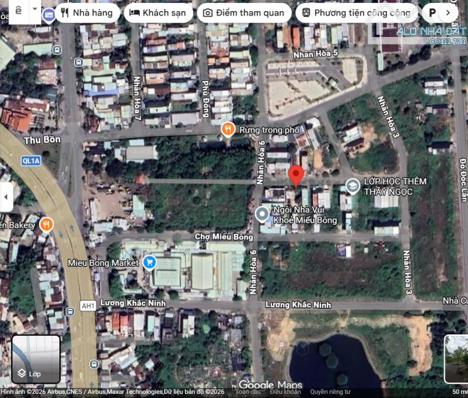 Bán đất sát đường Nhân Hòa 6, Phường Hòa Xuân, gần chợ công viên - 1