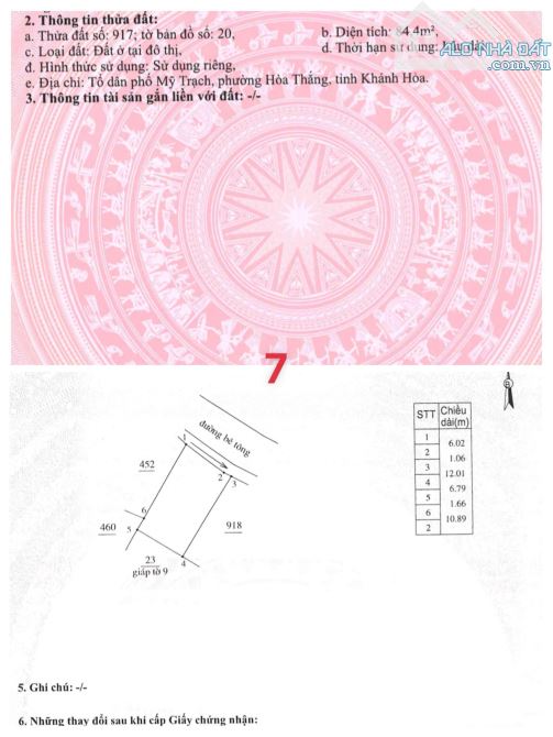 ĐẤT TDP MỸ TRẠCH – PHƯỜNG HÒA THẮNG . KHÁNH HOÀ 🔊🔊 - 2