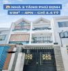 🔥 NHÀ 3 TẦNG PHÚ ĐỊNH – 51M² – CHỈ 4.4 TỶ