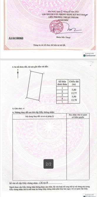 🔥 BÁN ĐẤT ĐẸP YÊN NHO – Ô TÔ TẢI – NỞ HẬU – GIÁ TỐT 🔥  📍 TDP Yên Nho – Gia Đông - 5