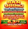 BÁN 989m2 KHO, NHÀ XƯỞNG MẶT TIỀN ĐƯỜNG NGUYỄN HOÀNG, CHỢ SÔNG TRẦU KINH DOANH, BUÔN BÁN