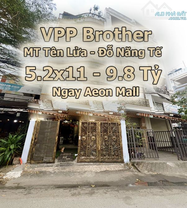 Nhà MT Đỗ Năng Tế - 5.2x11m - 9.8 Tỷ - Ngay Aeon Mall Bình Tân