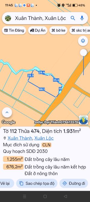 ✓Du Án dành cho nhà đầu tư. G.ía 3xx/sao..đến 6xx/sào Có tách bán lẻ từng sào . Ai mua hết - 21