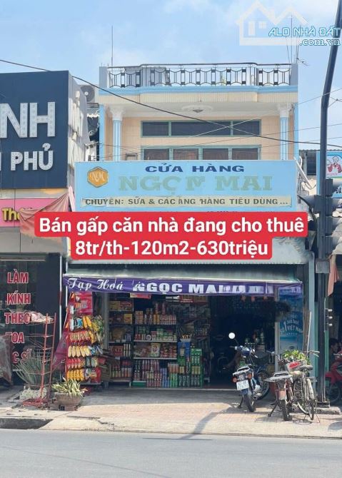 🔥🔥🔥Bán gấp căn nhà NGAY CHỢ BÌNH CHÁNH đang cho thuê 8triệu/th - 630Triệu - 120m2