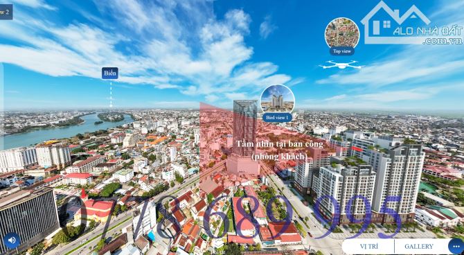 CĂN HỘ HUẾ HERITAGE- NGOẠI GIAO, 2 PHÒNG NGỦ, VIEW NGÃ 6 HUẾ SIÊU ĐẸP- GIÁ ĐẦU TƯ - 1