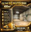 CHO THUÊ KHO NGUYỄN BÌNH, NHÀ BÈ 400M2 25TR