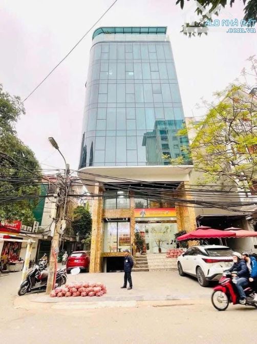 TOÀ NHÀ VĂN PHÒNG NGUYỄN XIỀN 120M 9 TẦNG MT 20M THANG MÁY VỈA HÈ 4 OTO TRÁNH QUÁ ĐẸP