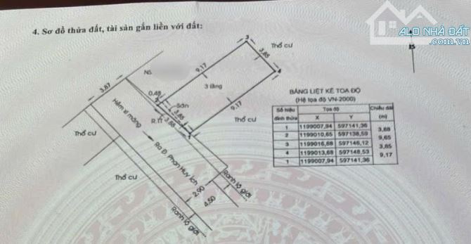 🏡 ĐƯỜNG PHAN HUY ÍCH - QUẬN GÒ VẤP- PHÁP LÝ CHUẨN Diện Tích : 39m2 - 7