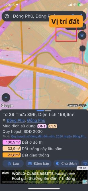 Bán lô đất sát tuyến 3 và kcn thành phương
