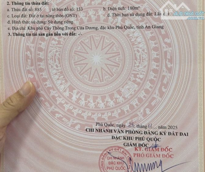 Bán đất nền thổ cư phú quốc, vài triệu 1m2 - 2