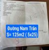 Đất mặt tiền đường 33m Nam Trân. Đối diện bến xe, thông ra biển Nguyễn Tất Thành  S= 125m2