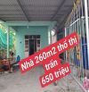 Nhà cấp 4_ 260m2 thổ sổ sẵn thị trấn Thủ Thừa Long An  650 triệu giá ngộp rẻ thúi