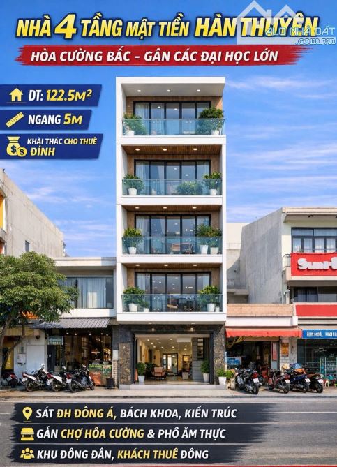 GIẢM 2TỶ- BÁN GẤP- NHÀ ĐƯỜNG HÀN THUYÊN- HẢI CHÂU- GẦN BV VINMEC- 4 TẦNG- 115M2- 11.x TỶ.
