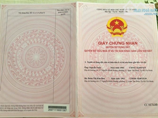 Bán nhà 4,5 tầng mặt tiền 57 Nguyễn Minh Hoàng,P12,Q Tân Bình cũ nay thuộc phường Bảy Hiền