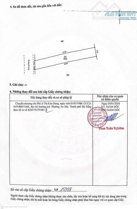 Diện tích 196m2 Mặt tiền 5.2m | Đường trải nhựa 7.5m - 3