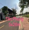 BÁN ĐẤT PHƯỜNG TÂN HÒA, TÂN PHONG BMT ĐƯỜNG NHỰA 15M HƯỚNG NAM  ĐẸP KHÔNG TÌ VẾT DT 5×26 S