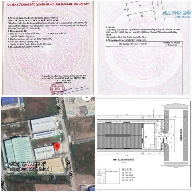 Bán nhà xưởng,đã có sổ đỏ, đường 19A KCN Hiệp Phước giai đoạn 2 Nhà Bè TPHCM