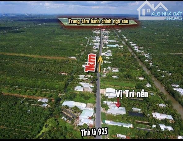 Bán nền MT TL925 Cách Trung Tâm Ngã 6 Chỉ 1Km Châu Thành, Hậu Giang Cũ ( Nay Thuộc Cần Thơ - 1
