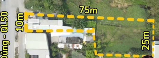 CẦU ÔNG THÌN - MẶT TIỀN QUỐC LỘ 50 – BÌNH CHÁNH - DT: 1.663M3 – 55 TỶ - 2