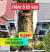 BÁN ĐẤT HẺM 5M Ô TÔ PHẠM HỒNG THÁI PHƯỜNG 7 VT DT 92M2 - GIÁ BÁN CHỈ 6.6 TỶ VỊ TRÍ ĐẸP