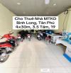Cho thuê nhà mặt tiền Bình Long, Tân Phú, 4x30m, 3.5 tấm, 19 triệu