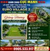 🌹🌹🌹 GIẢM CHÀO CỰC MẠNH- LÔ ĐẤT BIỆT THỰ KHU ĐÔ THỊ SINH THÁI VEN SÔNG – EURO VILLAGE 2