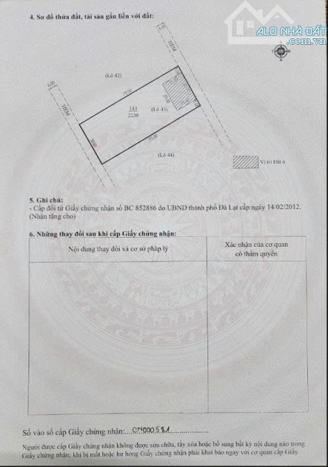 Bán đất tà Nung thành phố Đà Lạt