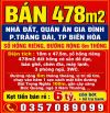 BÁN 478m2 NHÀ ĐẤT, QUÁN ĂN GIA ĐÌNH P.TRẢNG DÀI TP BIÊN HÒA, SỔ HỒNG RIÊNG, ĐƯỜNG 6m THÔNG