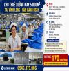 CHO THUÊ XƯỞNG MAY 5.000M² TẠI VĨNH LONG - VẬN HÀNH NGAY