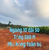 hạ 200 triệu- còn1 tỷ550- 10 dài 50-phủHồng 500m2 - hỗ trợ lên thổ - Long Phước TP Bà Rịa
