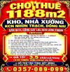 CHO THUÊ 1188m2 KHO, NHÀ XƯỞNG KCN NHƠN TRẠCH, ĐỒNG NAI GẦN QL51, CẢNG CÁT LÁI, LONG THÀNH