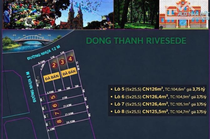 Bán đất 5x23m giá 3,75 tỷ Đường nhựa 6m thông Đông Thạnh 7 - 1