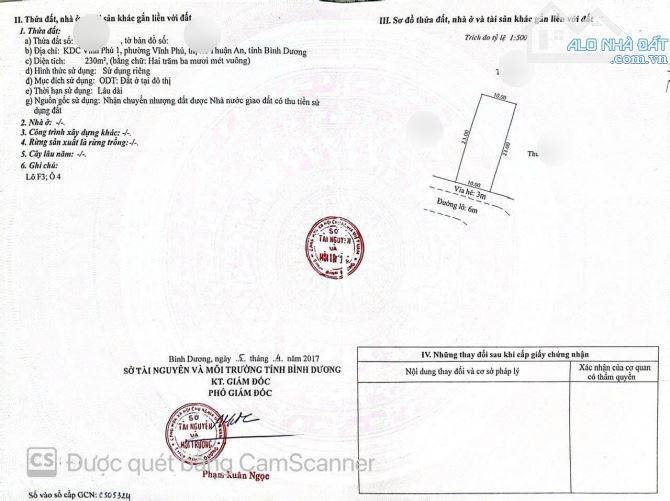 Cần bán gấp lô đất đẹp phường vĩnh phu1