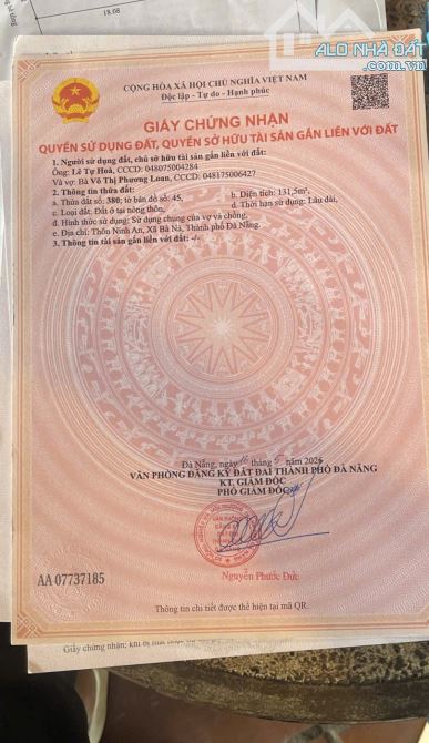📌📌📌LÀM VIỆC TRỰC TIẾP GIÁ TỐT !!! ĐẤT HÒA NINH GIÁ CHỈ 980TR - 4
