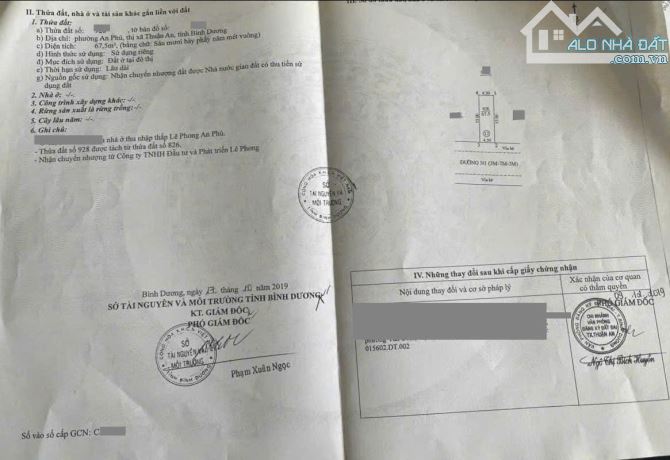 Bán đất 4.5x15m, đường N1 KDC Lê Phong An Phú 1 p.An Phú - 1