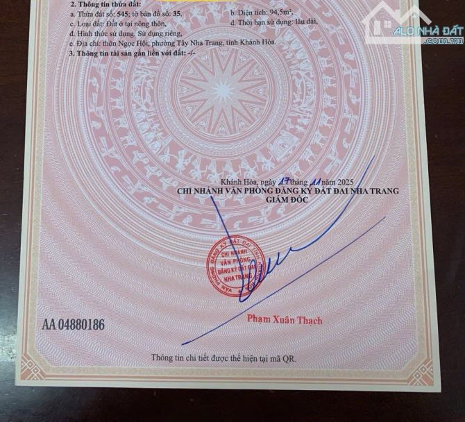 LÔ 2 MẶT TIỀN LƯƠNG ĐÌNH CỦA GẦN CẦU GỖ, GẦN VĨNH ĐIỀM TRUNG, ĐƯỜNG Ô TÔ, SẴN SỔ HỒNG - 4