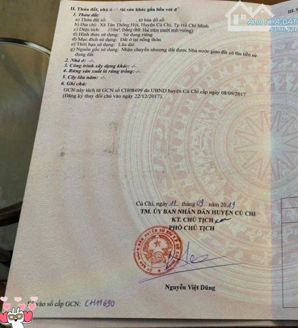 Hàng Ngôp Giá Tốt 750triệu Sổ hồng riêng bán nhanh Cănn hà ngay Tân Thông Hội Củ Chi - 7