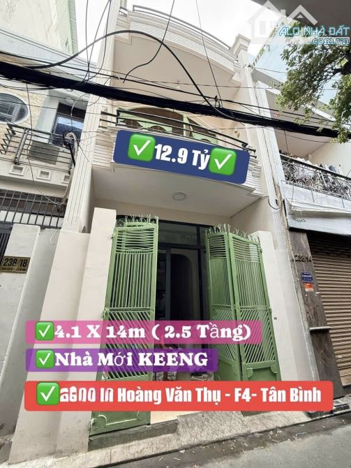 🌈 Nhà 2,5Tầng Hxh Đường Hoàng Văn Thụ, Phường 4, Quận Tân Bình