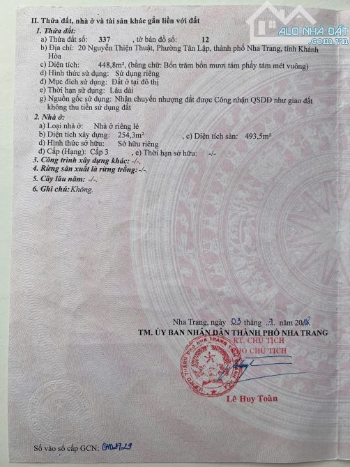 Bán Đất Mặt Tiền Nguyễn Thiện Thuật Tân Lập Nha Trang gần Biển - 1