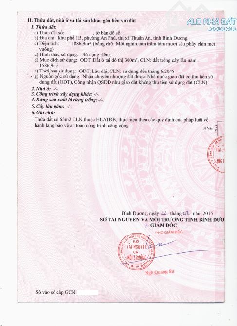 Bán đất 1886m2, mặt tiền đường ĐT.743 p. An Phú gần Vòng Xoay An Phú - 2