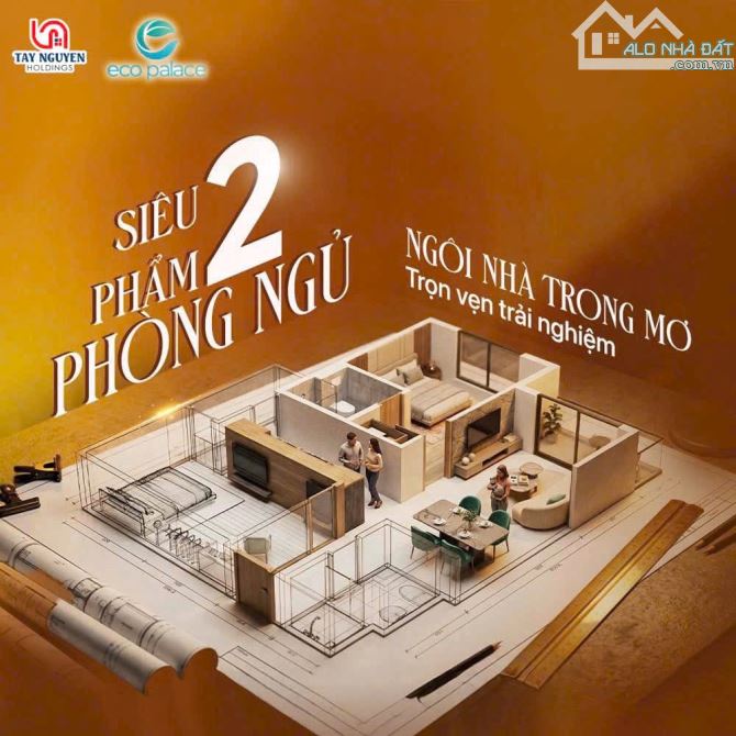 TẦNG 28 VIEW QUẢNG TRƯỜNG TOÀN THÀNH PHỐ 2 TỶ 831 - CĂN HỘ ECOPALACE - 2