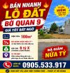 🔥 BÁN NHANH LÔ ĐẤT BỜ QUAN 9 – GIÁ TỐT BẤT NGỜ 🔥