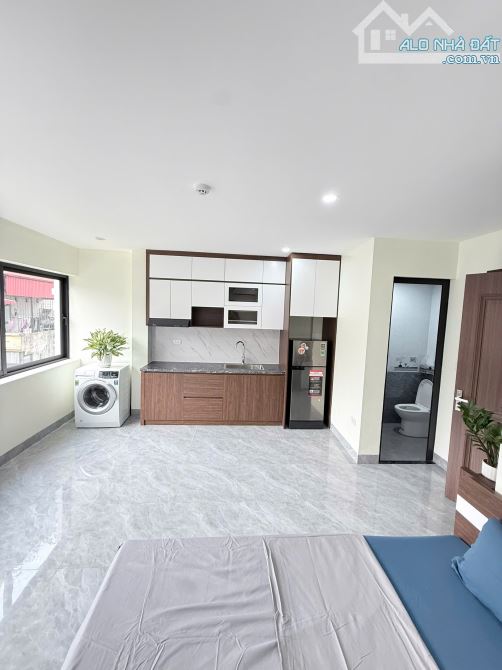 Cho Thuê CCMN Ngõ Hòa Bình 01 Hai Bà Trưng 30m2 Studio Cửa Sổ Thang Máy Giặt Riêng Full Đồ - 7