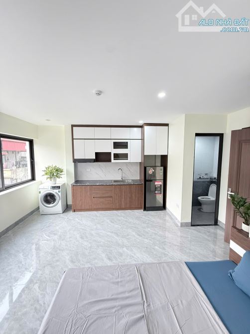 Cho Thuê CCMN Ngõ Hòa Bình 01 Hai Bà Trưng 30m2 Studio Cửa Sổ Thang Máy Giặt Riêng Full Đồ - 8