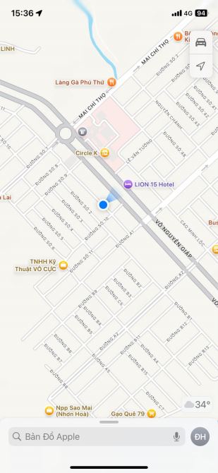 Cho thuê đất 345 m2 khu Long Thịnh 10  triệu - 6