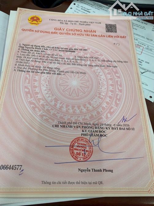🌈 Bán Lô Đất Mặt Tiền Đường Thạnh Lộc 40, Phường APĐ, Quận 12 - 1