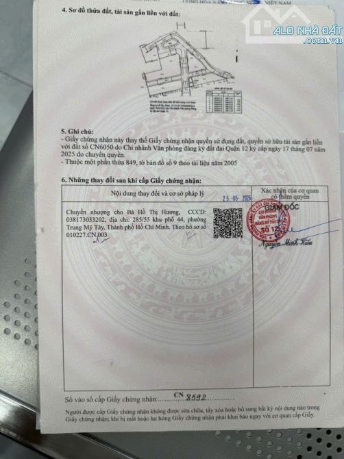 ĐẤT TRỐNG 6x11.5M LÔ GÓC AN PHÚ ĐÔNG Q12 - ĐƯỜNG NHỰA 10M - GIÁ CHỈ 5 TỶ - 3