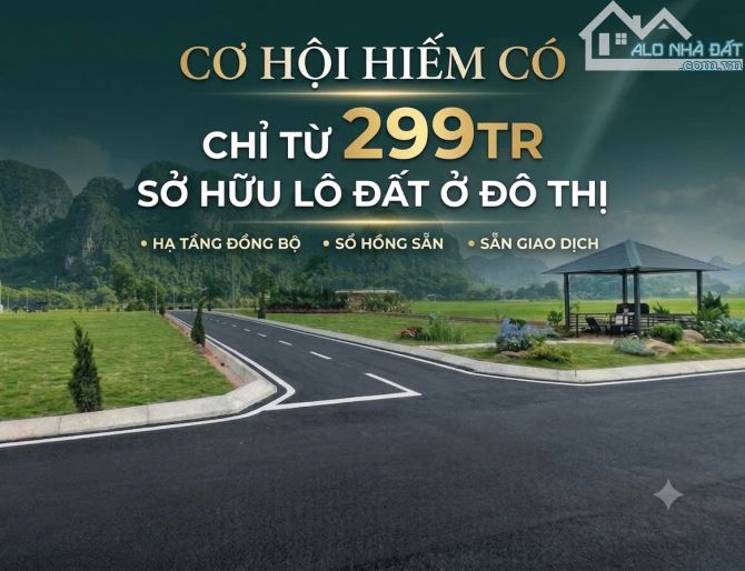 CƠ HỘI SỞ HỮU ĐẤT NỀN THỊ TRẤN VEN CÁC KCN CHỈ TỪ 299TR