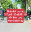 78TR/M² | LÔ ĐẤT 320M² MT 16M - ĐƯỜNG D3 KDC NAM LONG, PHƯỚC LONG B, TP THỦ ĐỨC