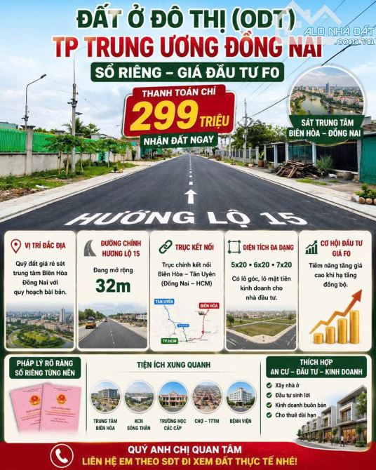 ĐẤT NỀN MẶT TIỀN HƯƠNG LỘ 15 – SỔ RIÊNG THỔ CƯ CHỈ TỪ 980 TRIỆU 🔥 - 1